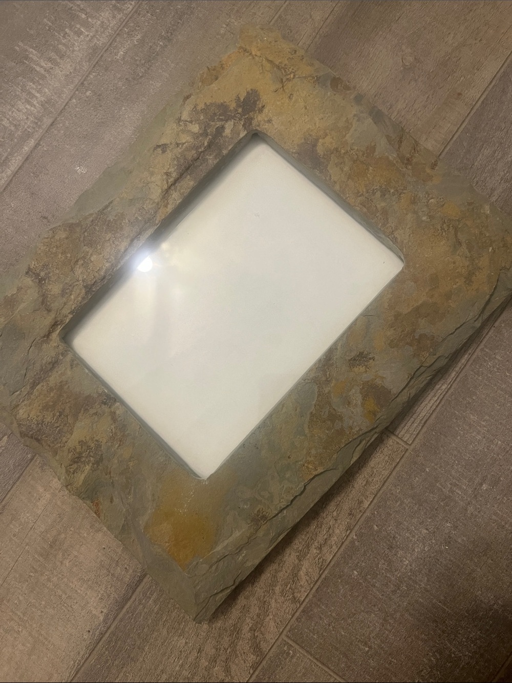 Rustic Slate-Look Picture Frame in Brown - Picture 14 of 14